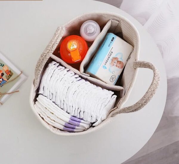 Rope Diaper Caddy Organizer - Image 5