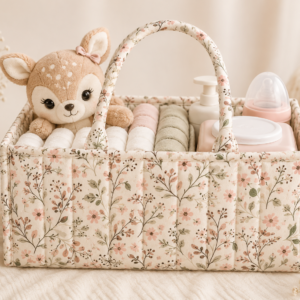 Floral Diaper Caddy